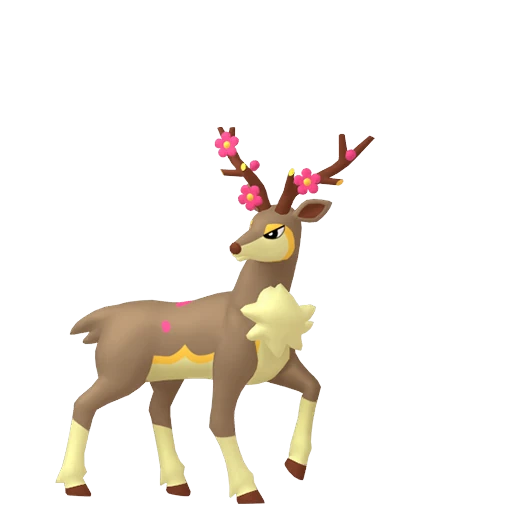 Sawsbuck (Spring) Pokédex artwork