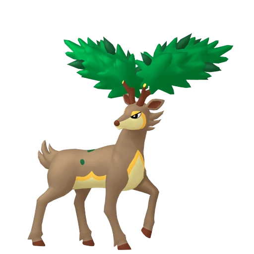 Sawsbuck (Summer) Pokédex artwork