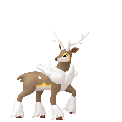 Sawsbuck (Winter) Pokédex artwork