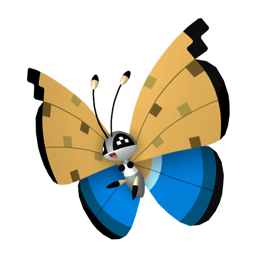Vivillon (River) Pokédex artwork