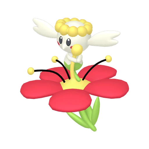 Flabébé (Red) Pokédex artwork