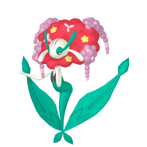 Florges (Red) Pokédex artwork