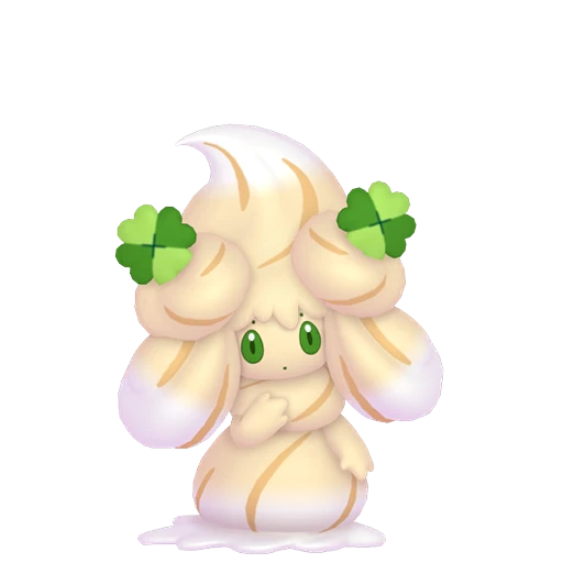 Alcremie (Caramel Swirl / Clover Sweet) Pokédex artwork