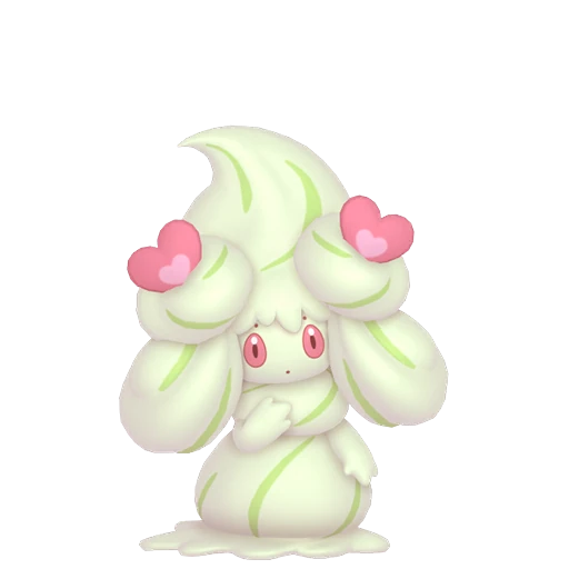 Alcremie (Matcha Cream / Love Sweet) Pokédex artwork