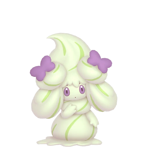 Alcremie (Matcha Cream / Ribbon Sweet) Pokédex artwork