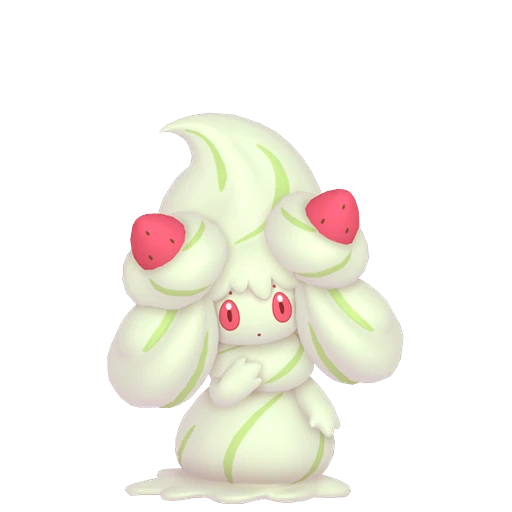 Alcremie (Matcha Cream / Strawberry Sweet) Pokédex artwork