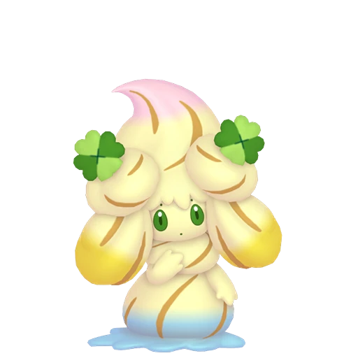 Alcremie (Rainbow Swirl / Clover Sweet) Pokédex artwork