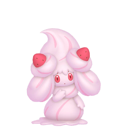 Alcremie (Ruby Cream / Strawberry Sweet) Pokédex artwork