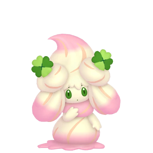 Alcremie (Ruby Swirl / Clover Sweet) Pokédex artwork