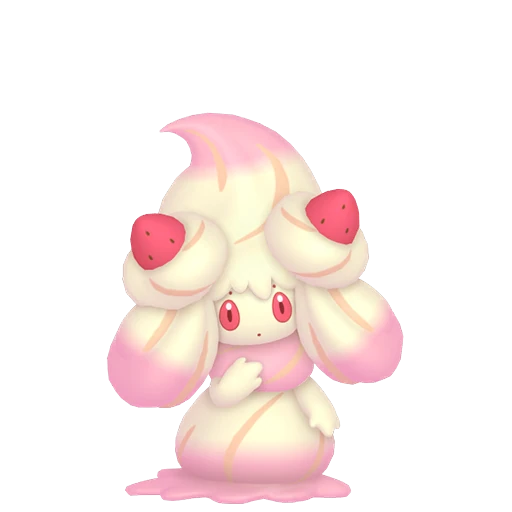 Alcremie (Ruby Swirl / Strawberry Sweet) Pokédex artwork