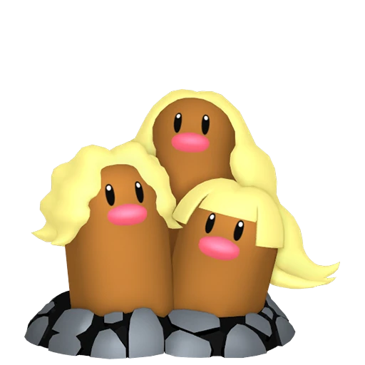 Dugtrio (Alola) Pokédex artwork