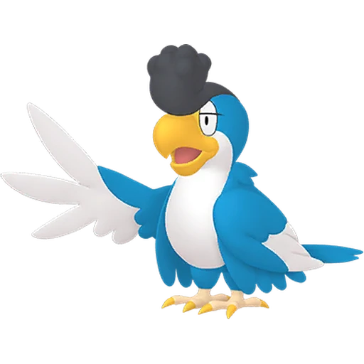 Squawkabilly (Blue) Pokédex artwork