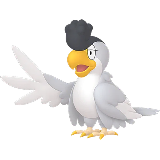 Squawkabilly (White) Pokédex artwork