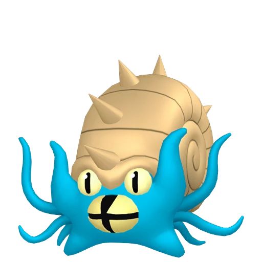 Omastar Pokédex artwork