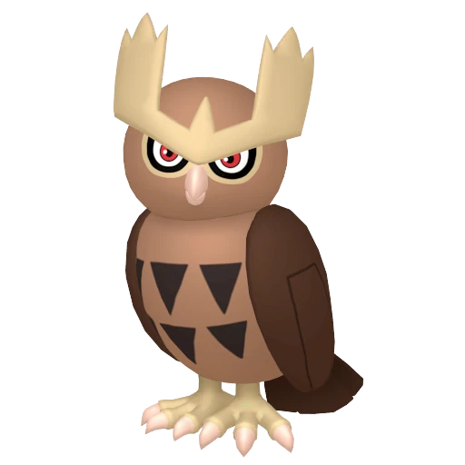 Noctowl Pokédex artwork