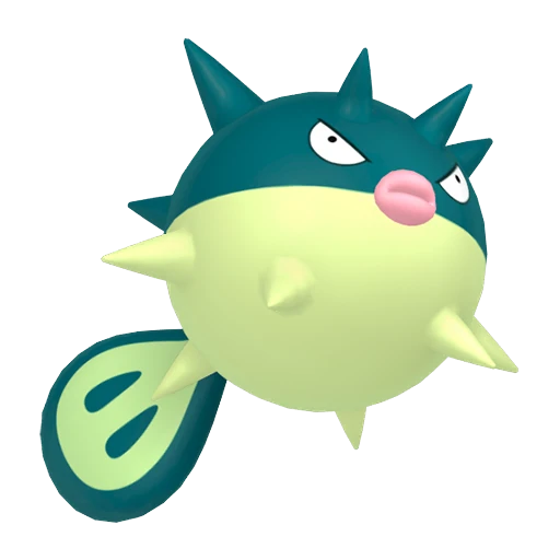 Qwilfish Pokédex artwork