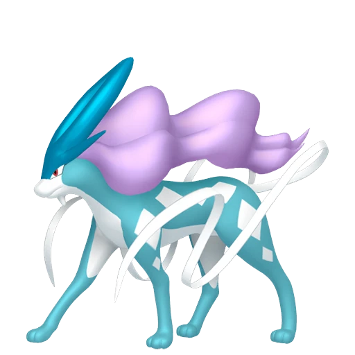 Suicune Pokédex artwork
