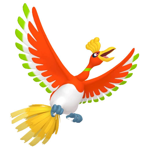 Ho-Oh Pokédex artwork