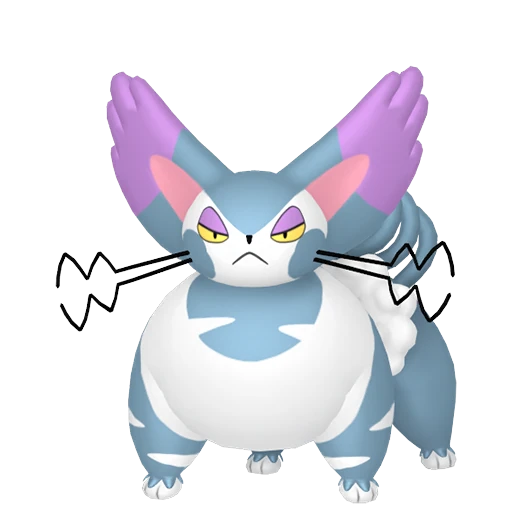 Purugly Pokédex artwork