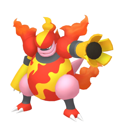 Magmortar Pokédex artwork