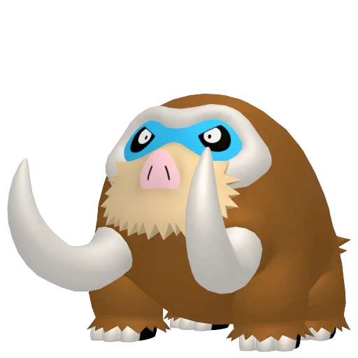 Mamoswine Pokédex artwork