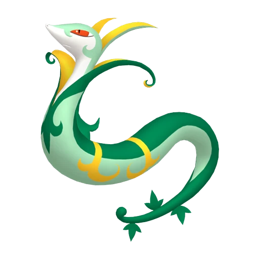 Serperior Pokédex artwork