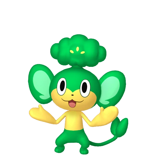 Pansage Pokédex artwork