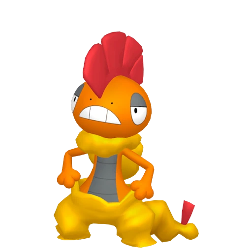 Scrafty Pokédex artwork