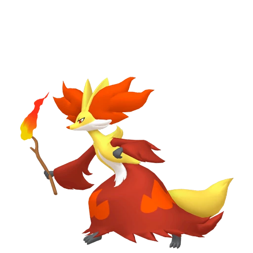 Delphox Pokédex artwork