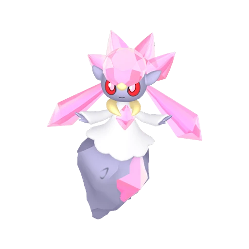 Diancie Pokédex artwork