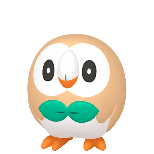 Rowlet Pokédex artwork