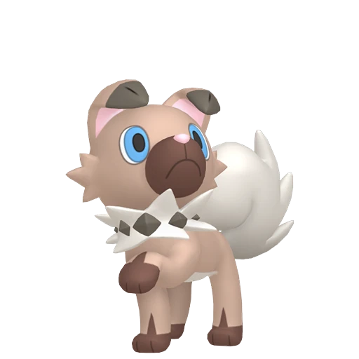 Rockruff Pokédex artwork