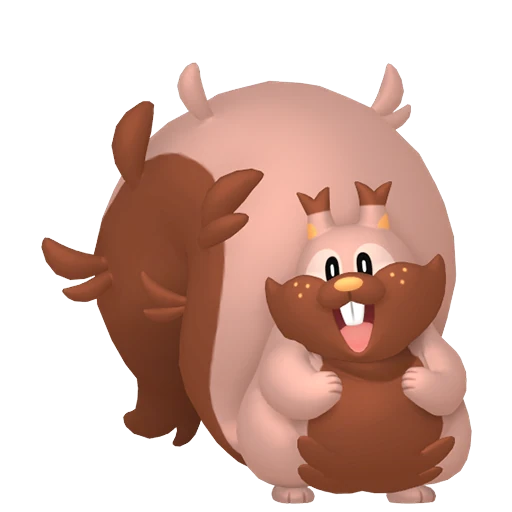 Greedent Pokédex artwork