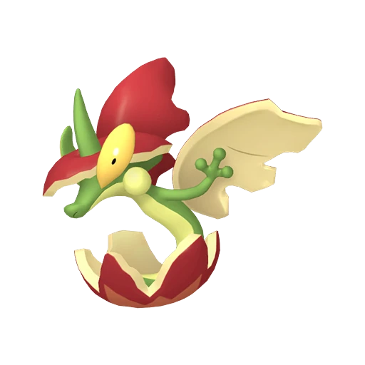 Flapple Pokédex artwork