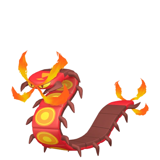Centiskorch Pokédex artwork