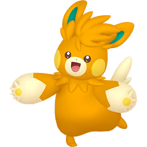 Pawmot Pokédex artwork
