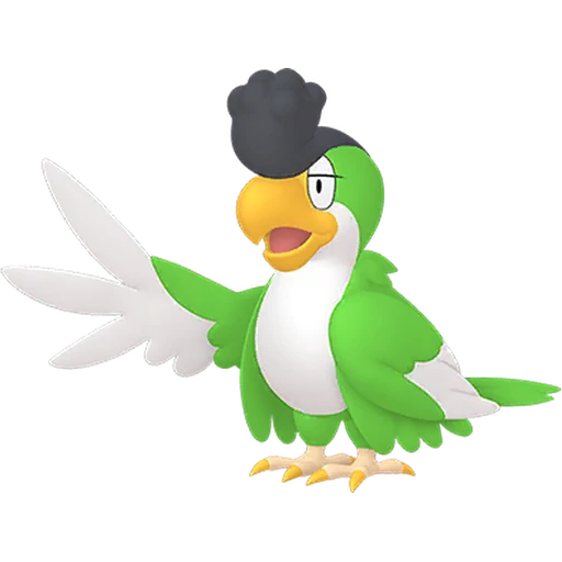 Squawkabilly (Green) Pokédex artwork